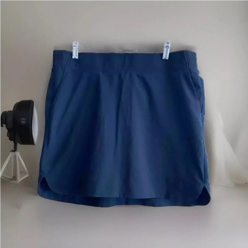 Cypress Club Womens Golf Athletic Skort Black Stretch Pull On Skirt Pockets Lg